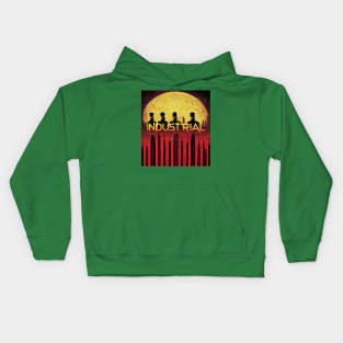 Retro Industrial Music Kids Hoodie